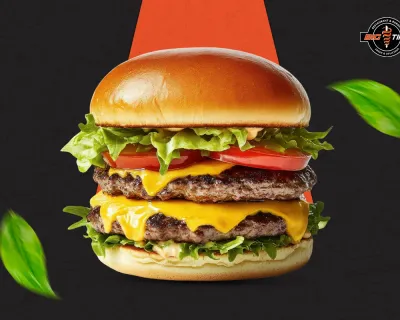 Double chicken burger