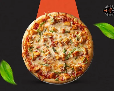 Pizza chicken crème fraîche