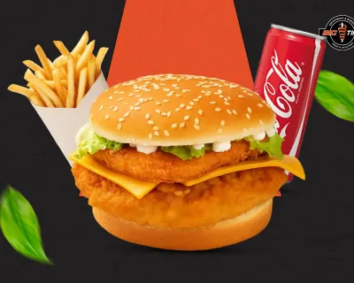 Menu méga filet burger